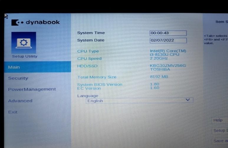 【快速・軽量・美品】 dynabook 第８世代CPU Win11/Office