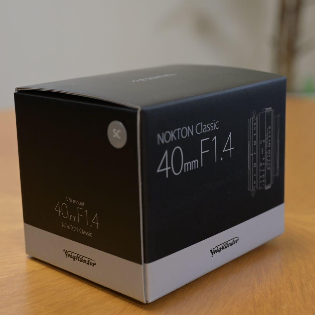 美品 NOKTON classic 40mm F1.4 SC フィルター、元箱付
