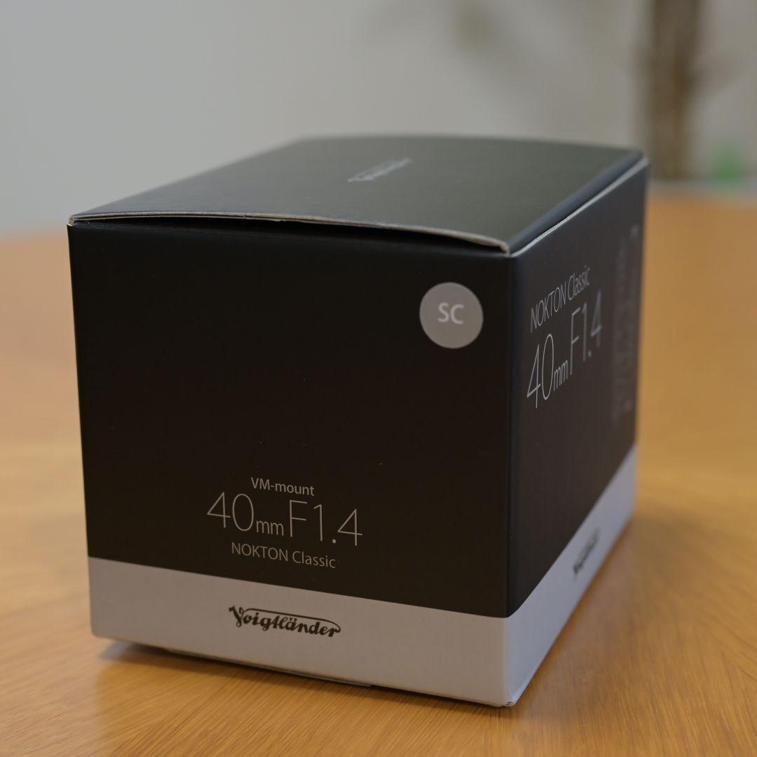 美品 NOKTON classic 40mm F1.4 SC フィルター、元箱付