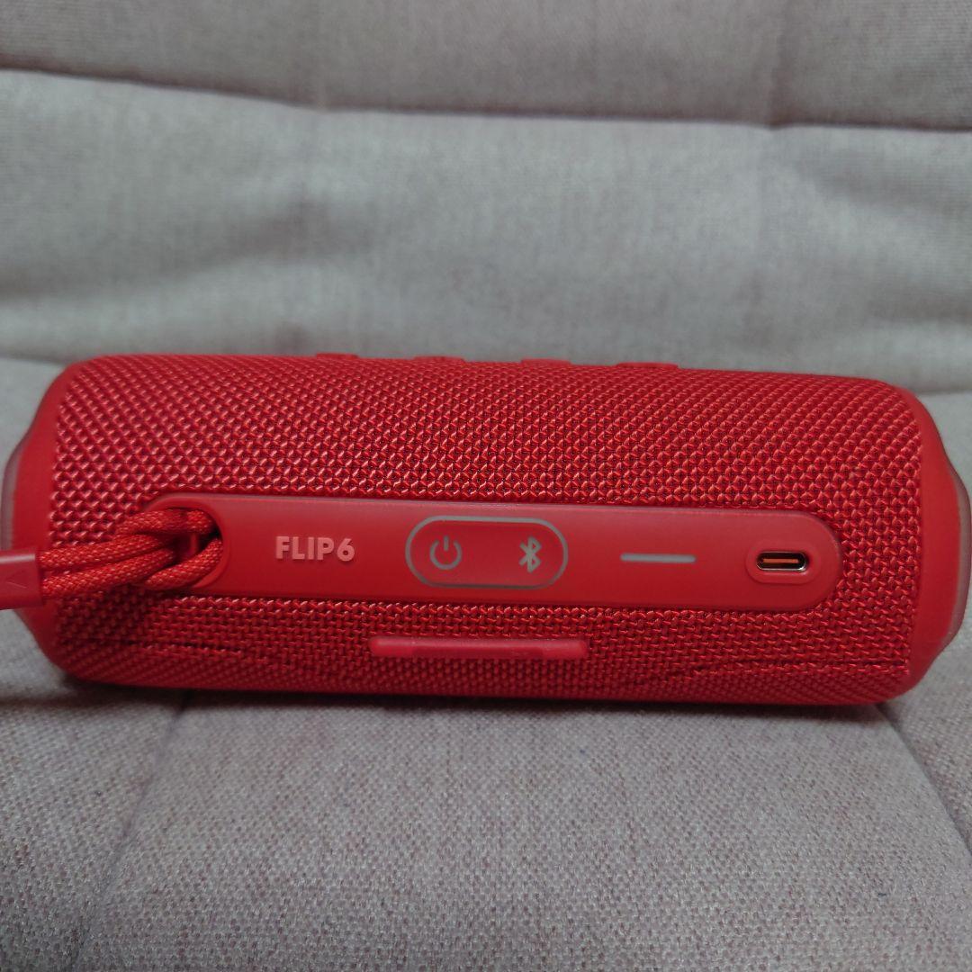JBL FLIP6 RED/レッド ワイヤレススピーカー※キズ少あり