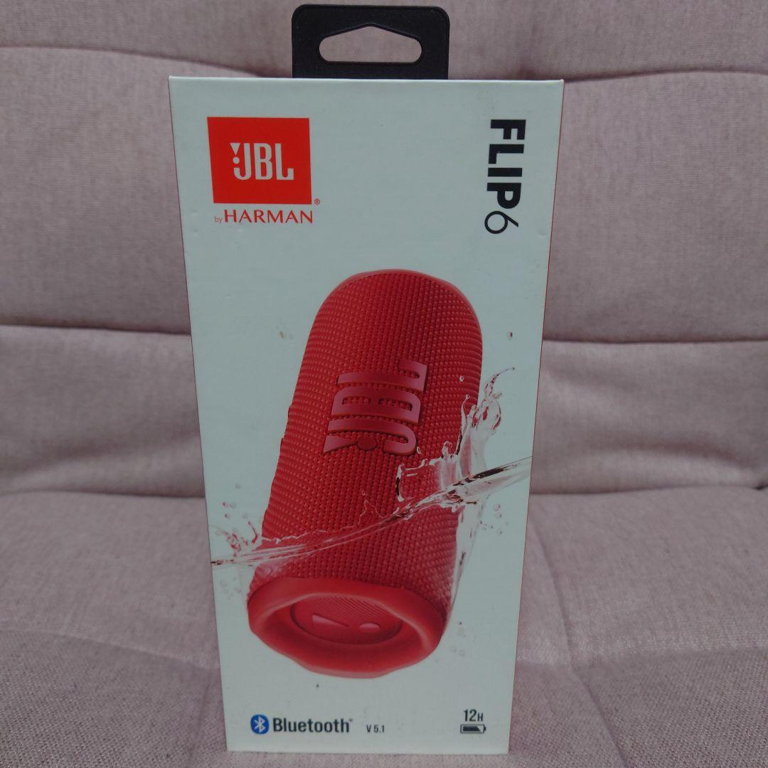 JBL FLIP6 RED/レッド ワイヤレススピーカー※キズ少あり
