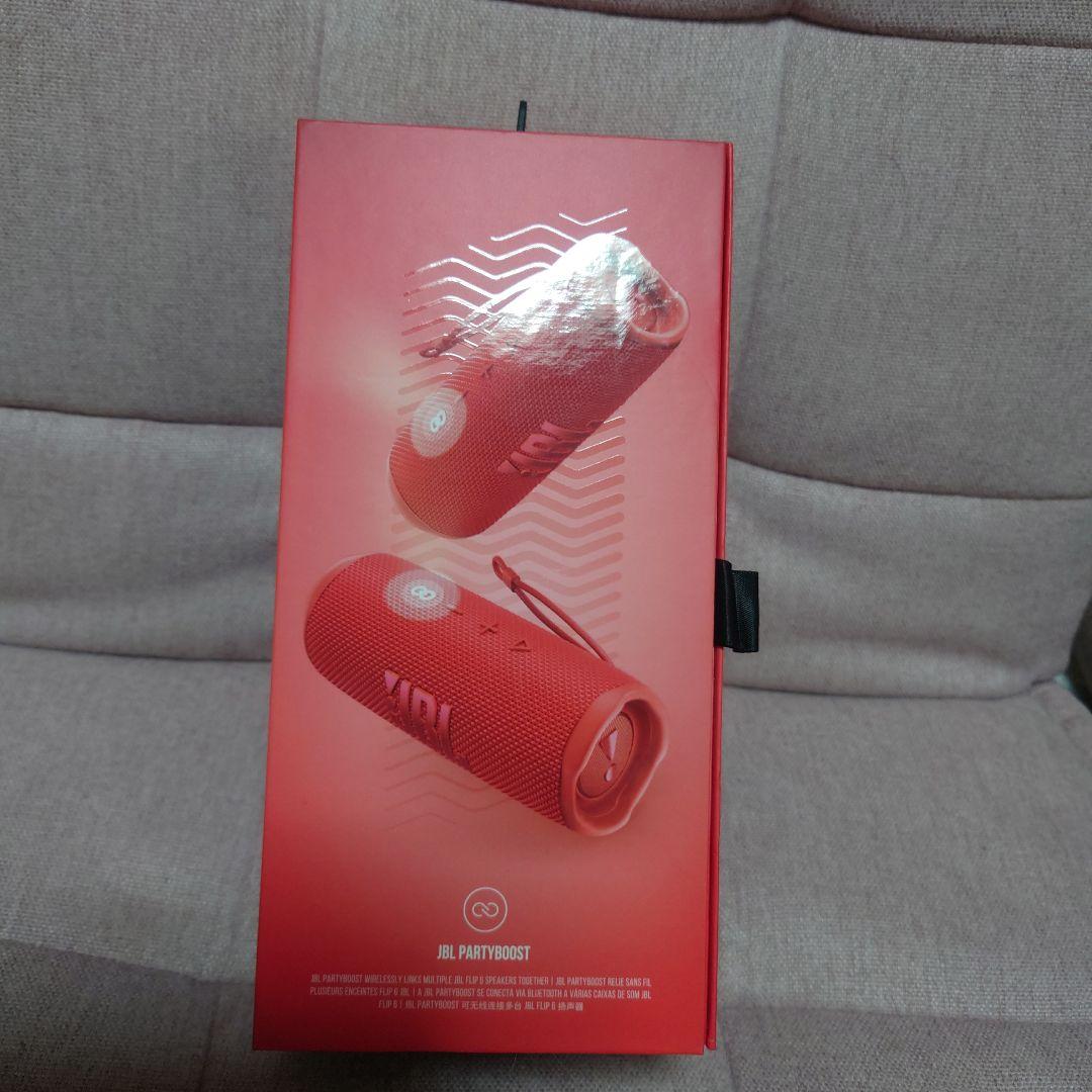 JBL FLIP6 RED/レッド ワイヤレススピーカー※キズ少あり