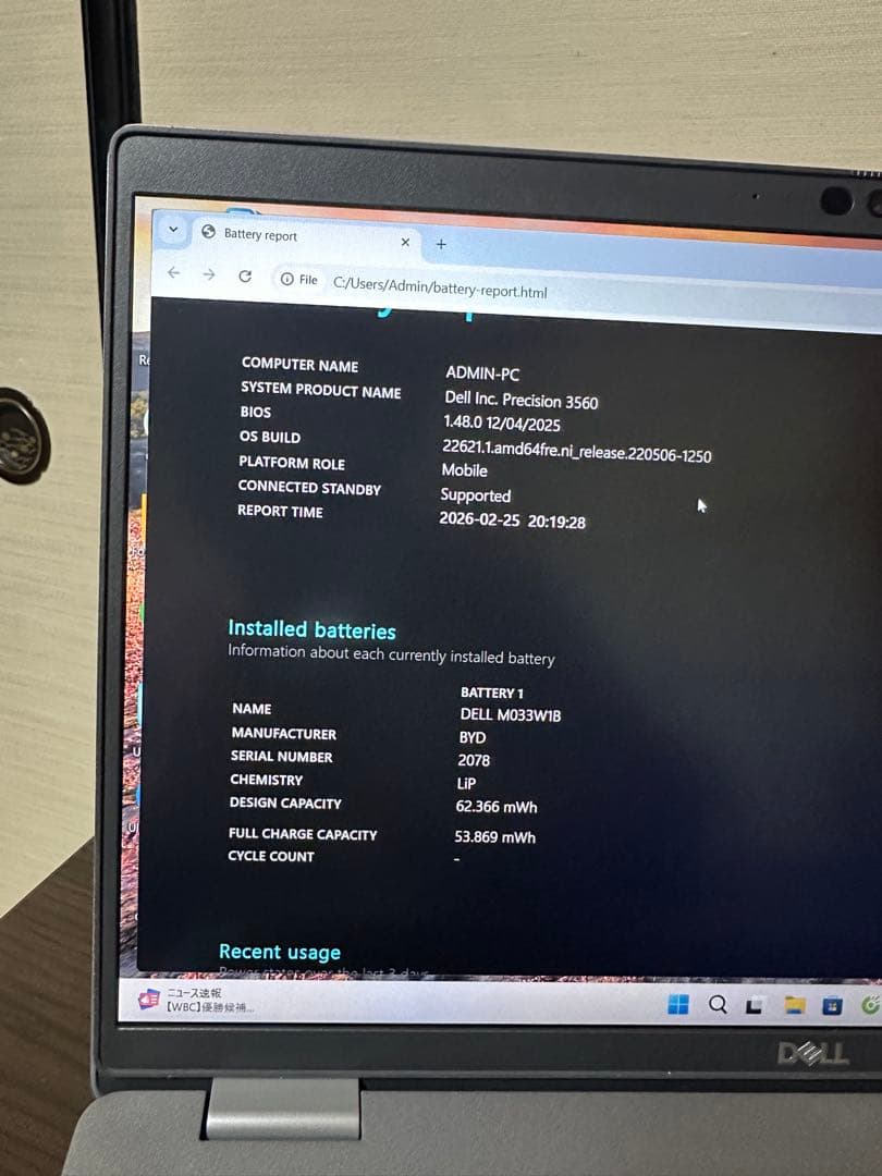 Windowsノート本体 Dell precision 3560 i7-1185G7Ndivia T500