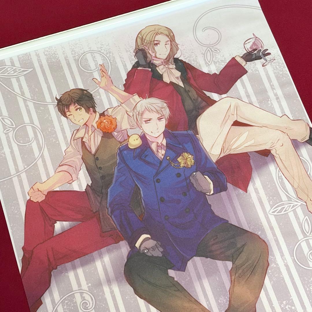 ヘタリア タペストリー アニくじ 悪友　フランス　スペイン　プロイセン