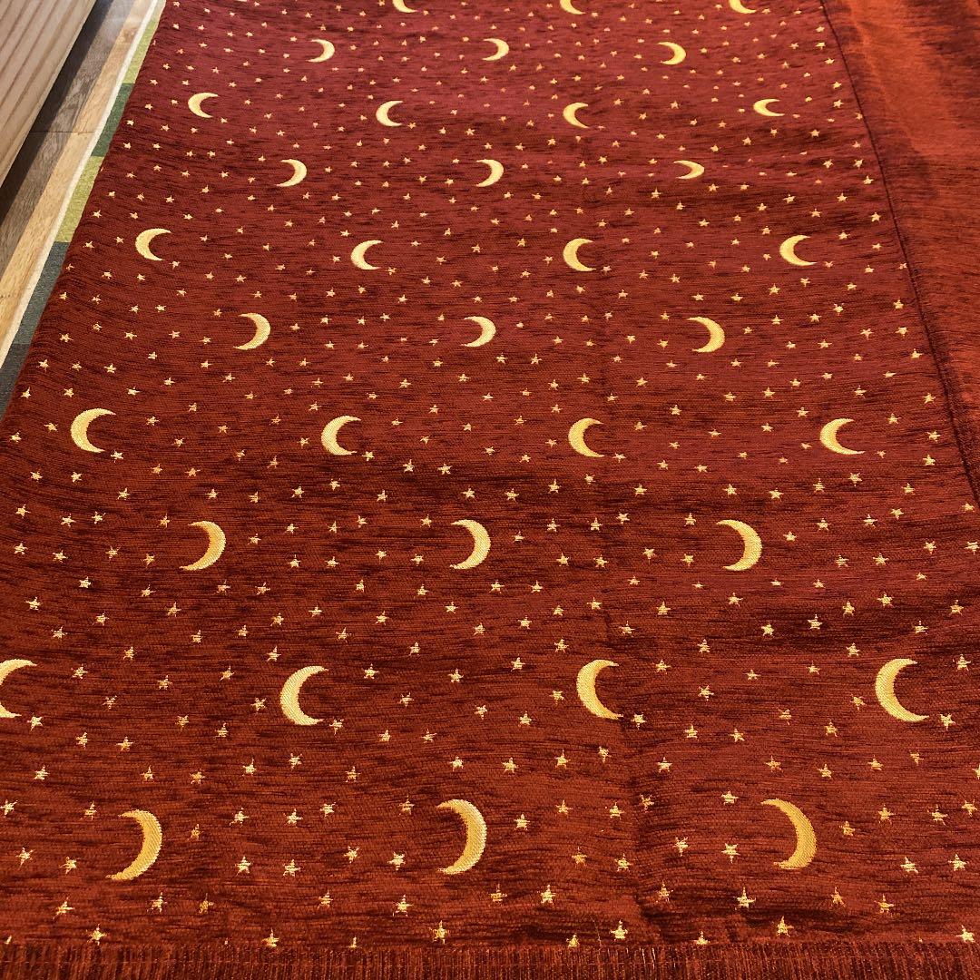 マルチカバー cotton 100% dark red