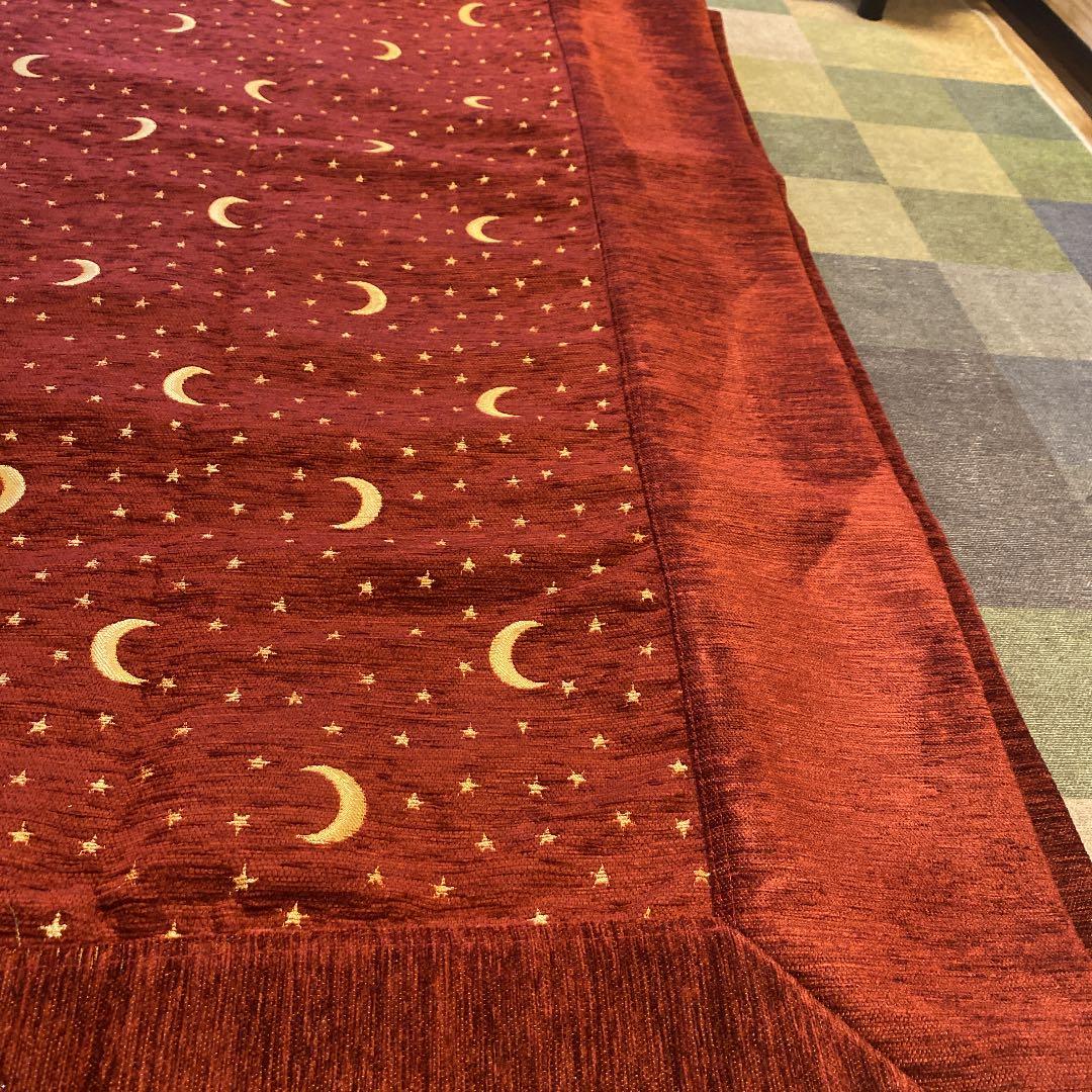 マルチカバー cotton 100% dark red