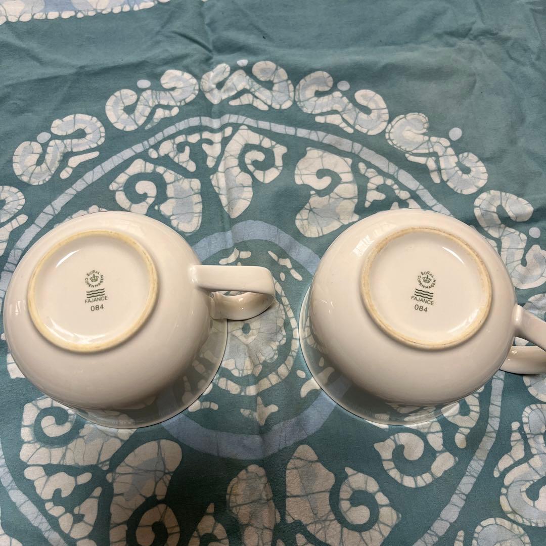 ロイヤルコペンハーゲン スープカップ　マグカップ　ニューシグネチャー ペア 2個
