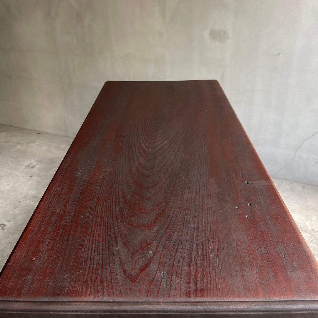 アンティーク　SINGER シンガー網目鉄脚　テーブル 机　鬼目ナット