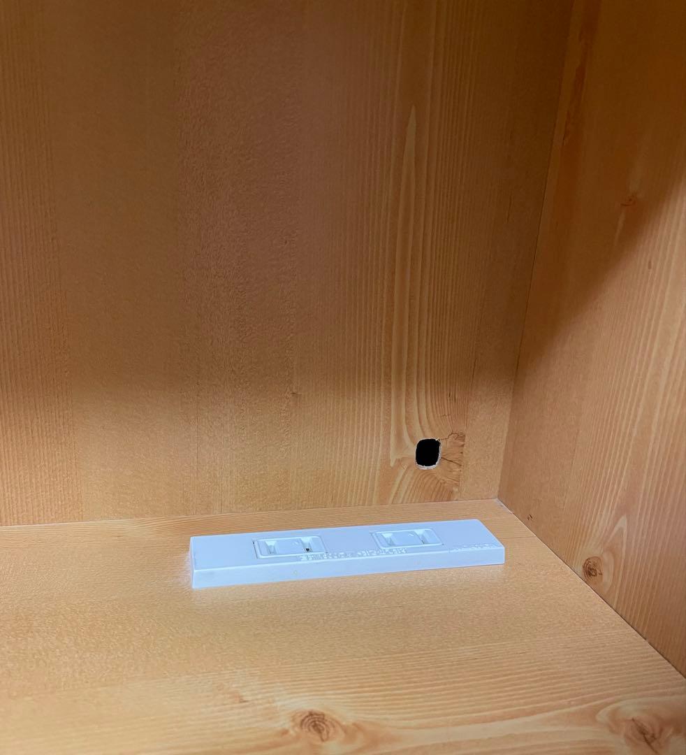 ライティングデスク 木目調収納家具 折りたたみデスク付き 学習机