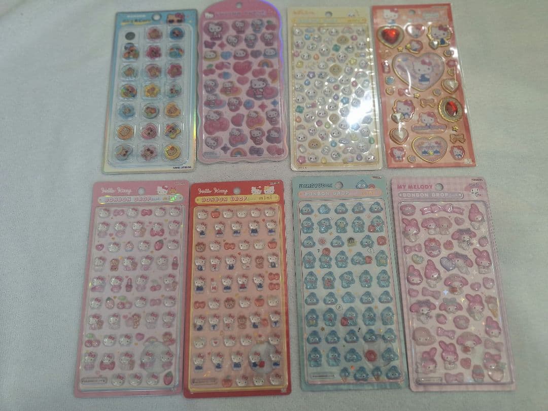 ボンボンドロップ おはじき ジュエル コットン シール サンリオ セット