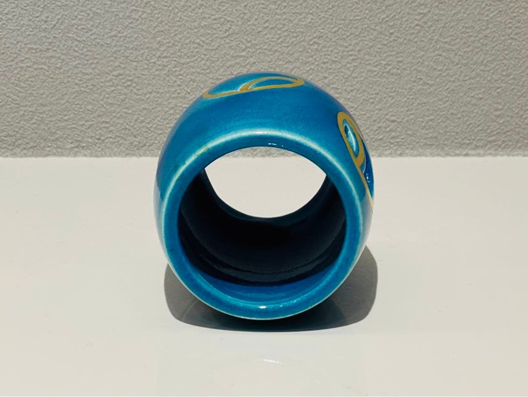 【茶道具】瑞山作　トルコ ツボツボ透かし蓋置