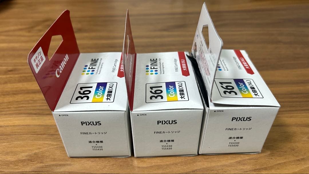 Canon PIXUS 361 Color (XL) 詰め替えインク3個セット