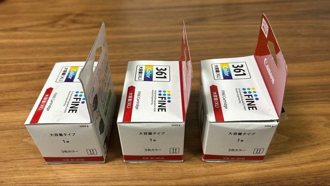 Canon PIXUS 361 Color (XL) 詰め替えインク3個セット