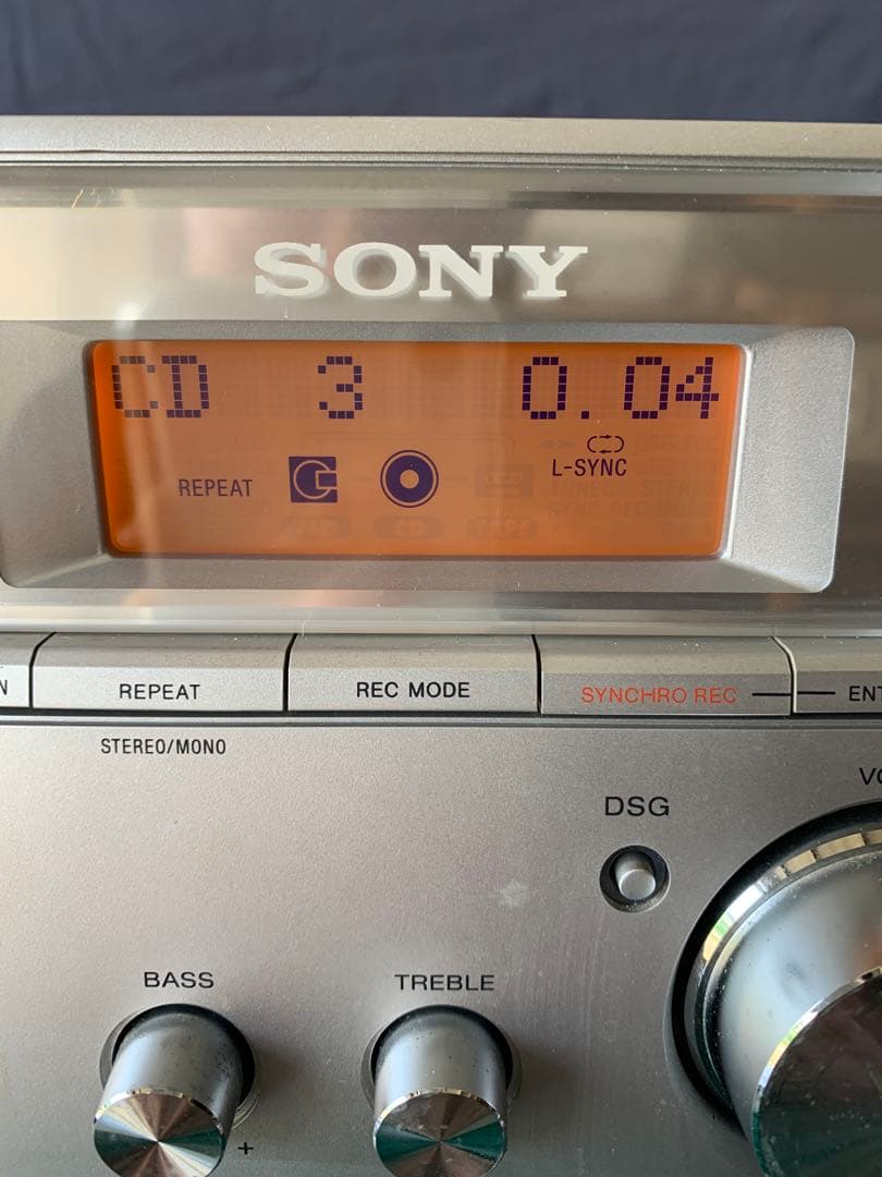 SONY CMT-J100 FM/AM・CD・MD・カセットデッキ