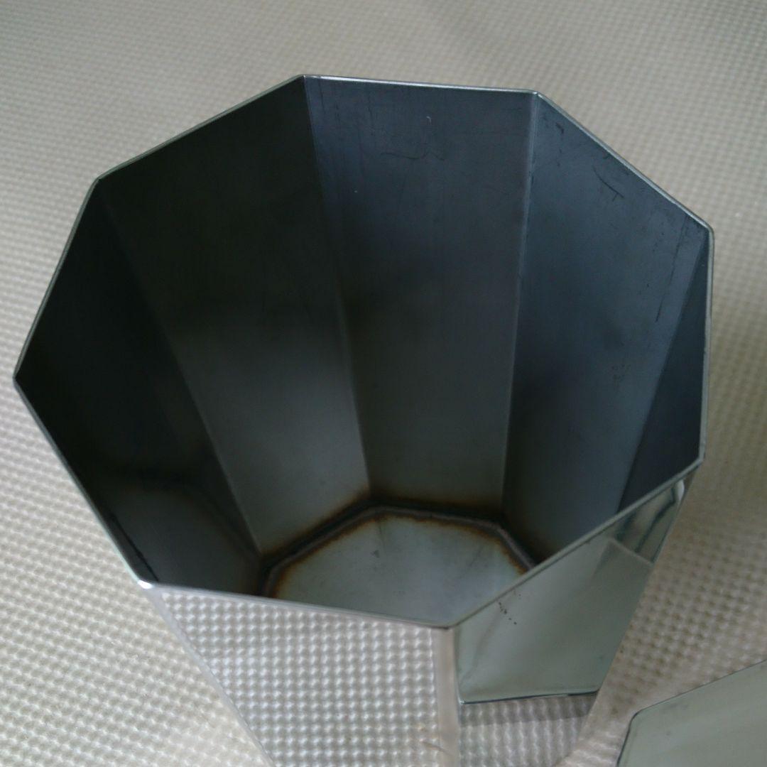 ステンレス六角形小物入れ
