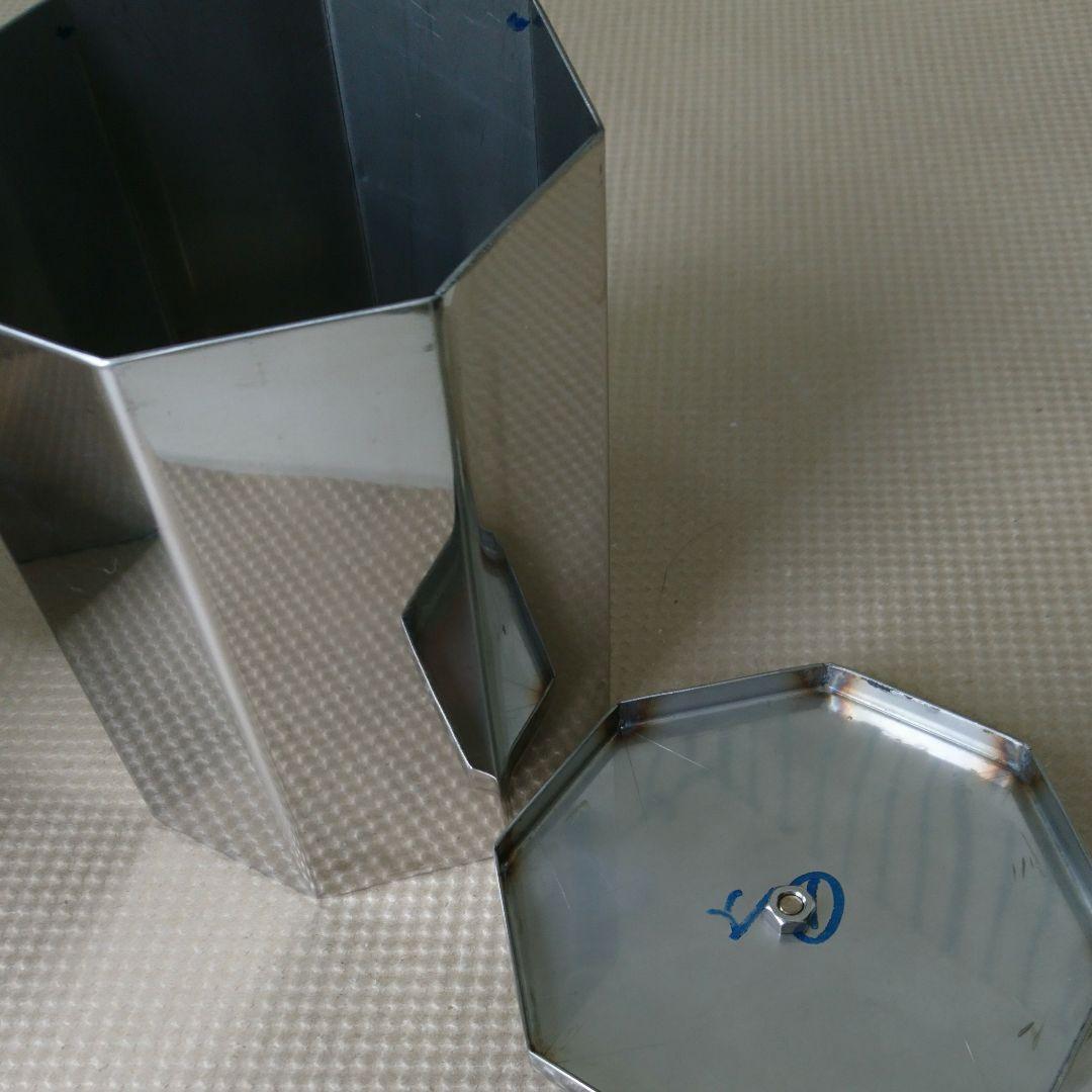 ステンレス六角形小物入れ