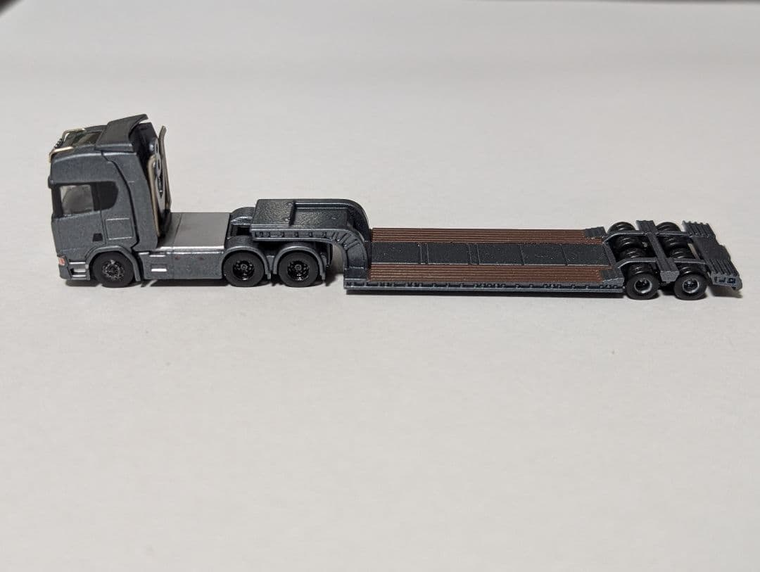 トミーテック　トレーラーコレクション　改造　スカニア　重機回送車