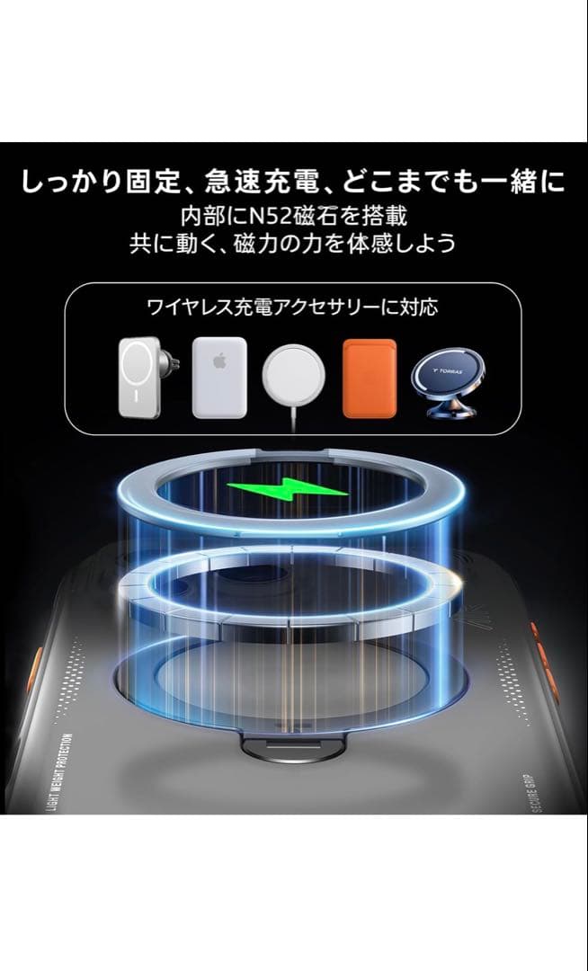 TORRAS iPhone 16 Pro Max 6.9 インチ 用 ケース