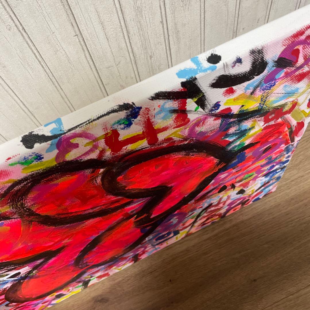 値下げ！【GANCHAN 】ハート　LOVE アート　ギフト　派手　お祝い