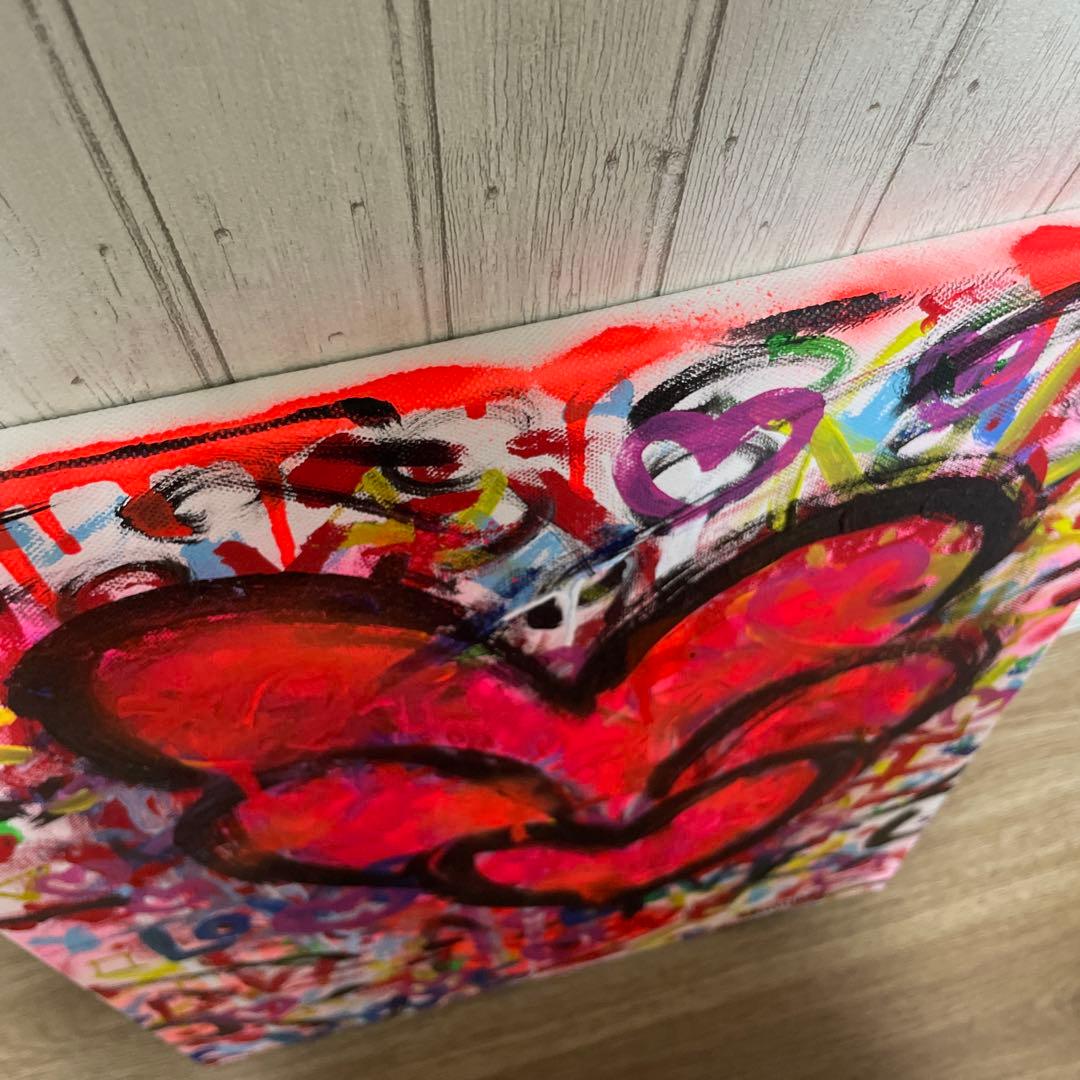 値下げ！【GANCHAN 】ハート　LOVE アート　ギフト　派手　お祝い