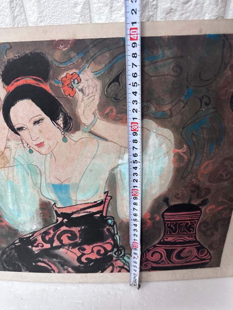 中国絵　美人画　漢時代の美人 美術　古美術