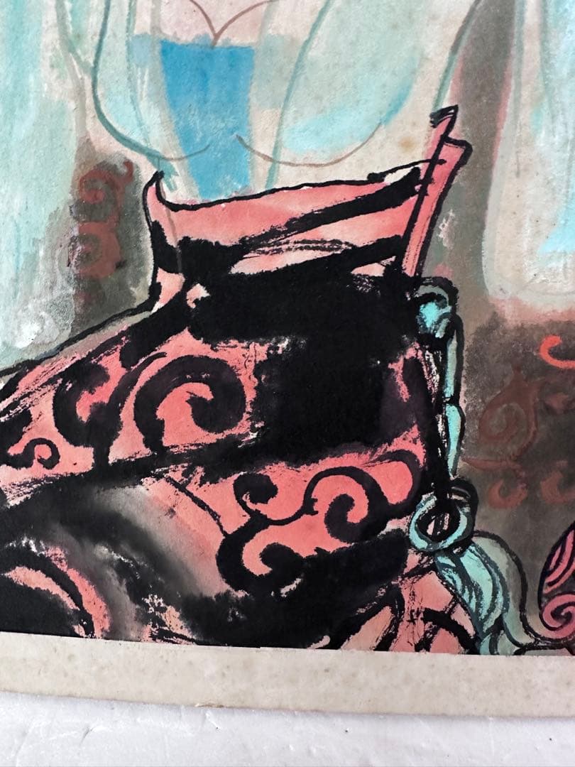 中国絵　美人画　漢時代の美人 美術　古美術