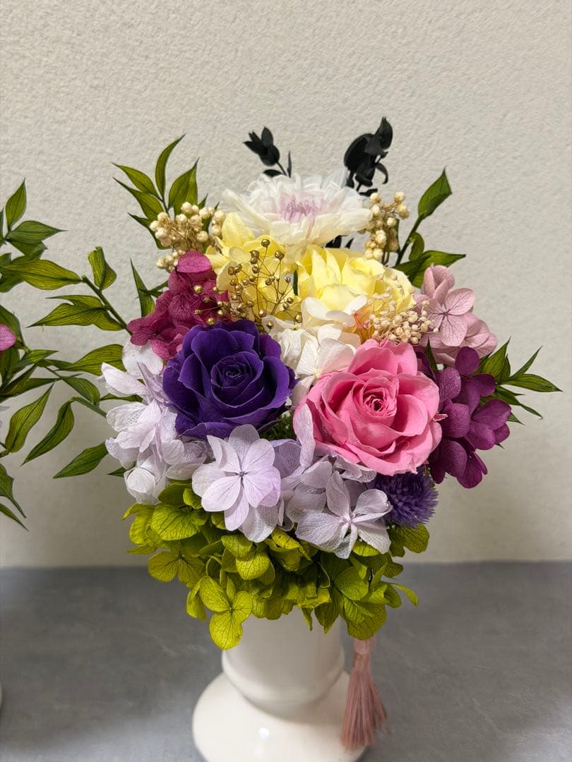 プリザーブドフラワー仏花一対