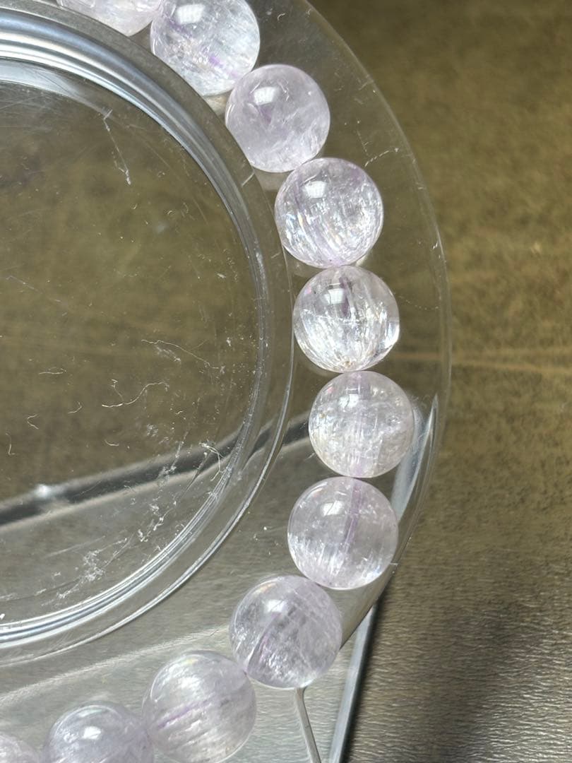 ハイグレード　クンツァイトブレスレット8㎜（新品未使用）朝高品質　キャッツアイ