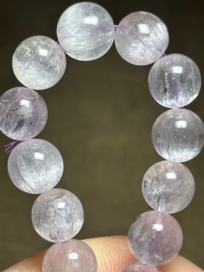 ハイグレード　クンツァイトブレスレット8㎜（新品未使用）朝高品質　キャッツアイ