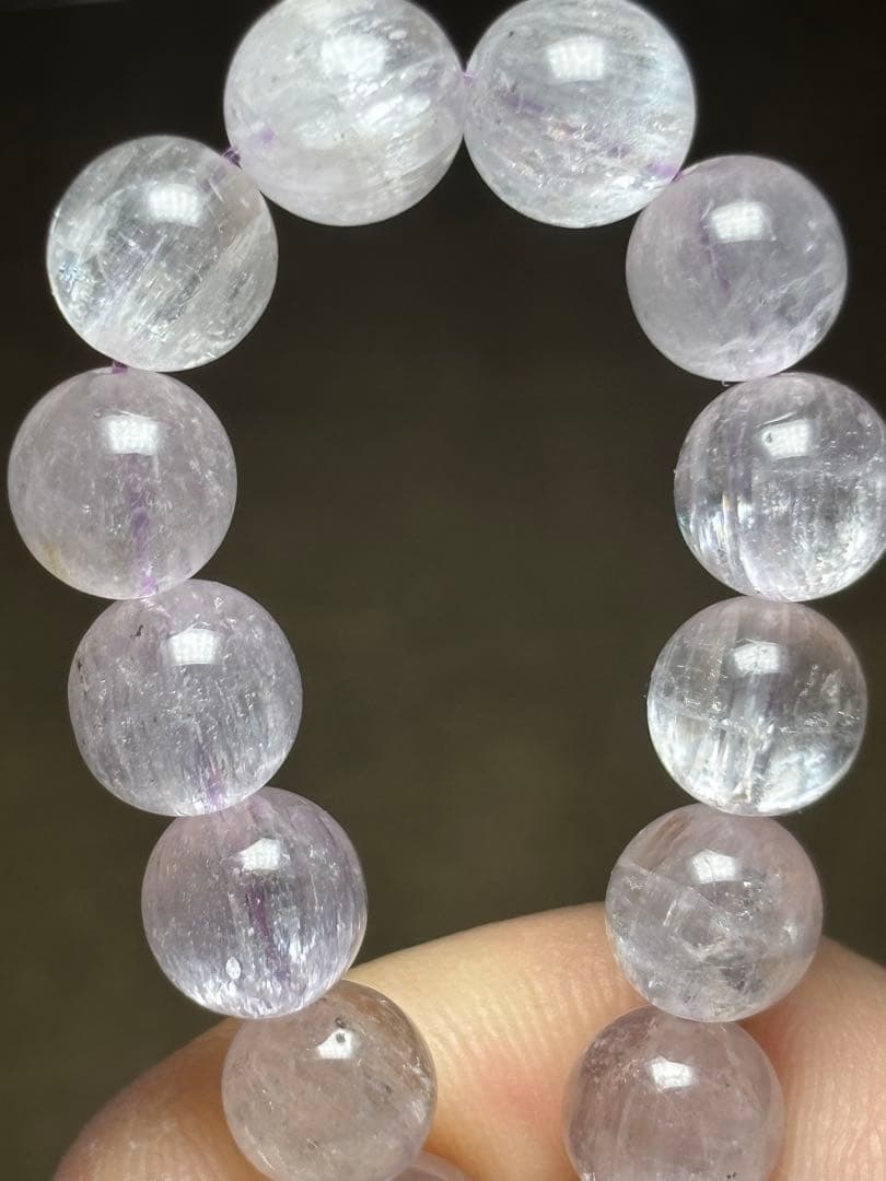 ハイグレード　クンツァイトブレスレット8㎜（新品未使用）朝高品質　キャッツアイ