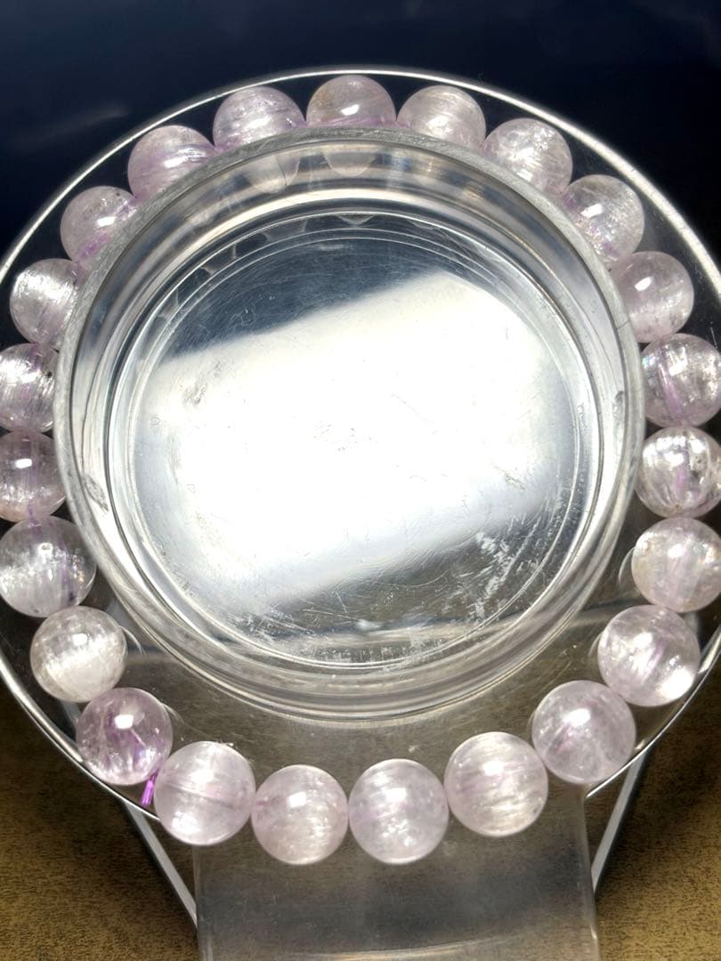 ハイグレード　クンツァイトブレスレット8㎜（新品未使用）朝高品質　キャッツアイ