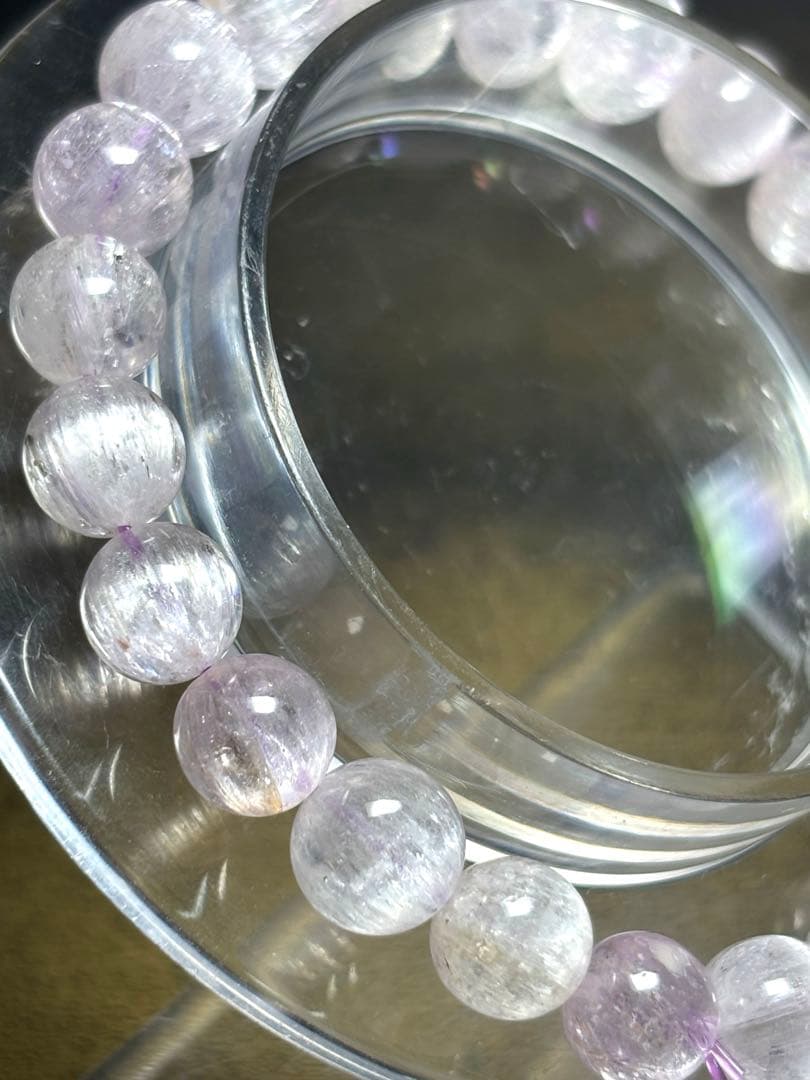 ハイグレード　クンツァイトブレスレット8㎜（新品未使用）朝高品質　キャッツアイ