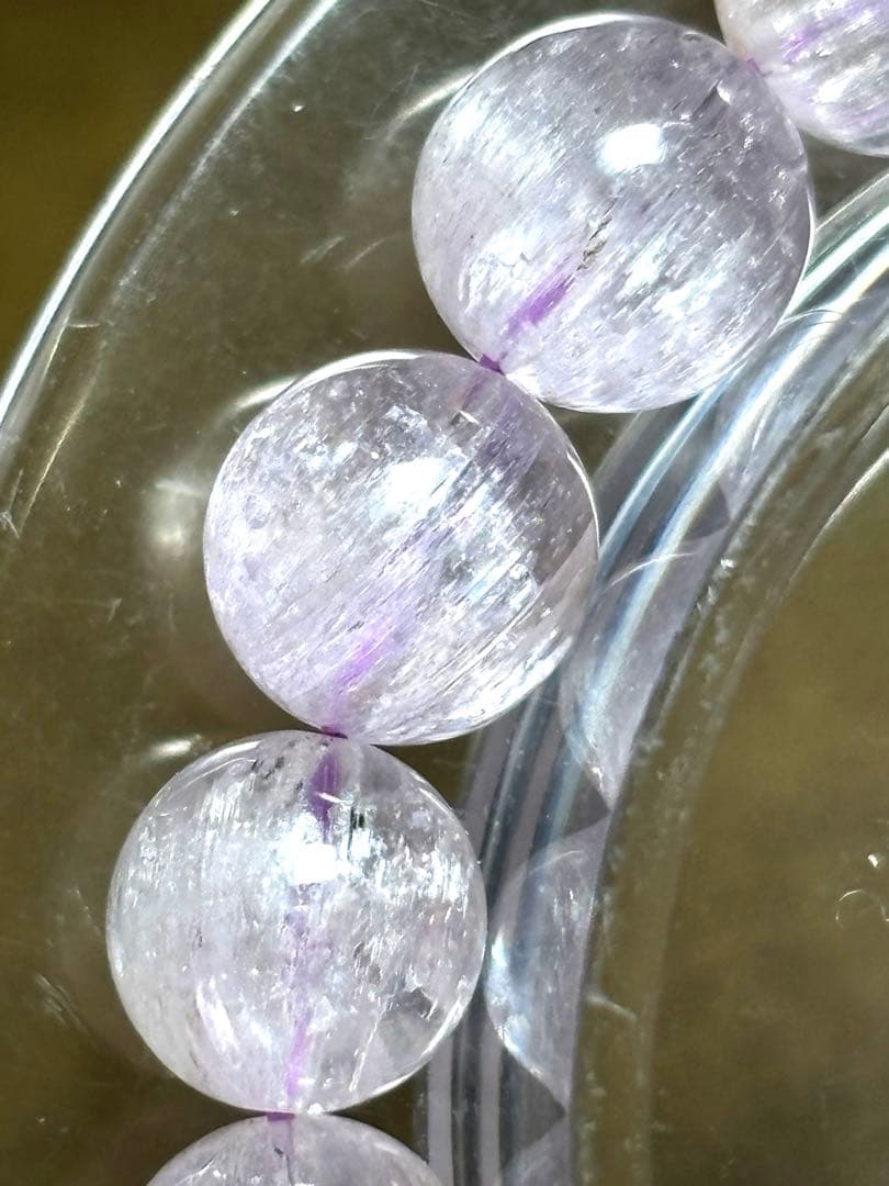 ハイグレード　クンツァイトブレスレット8㎜（新品未使用）朝高品質　キャッツアイ