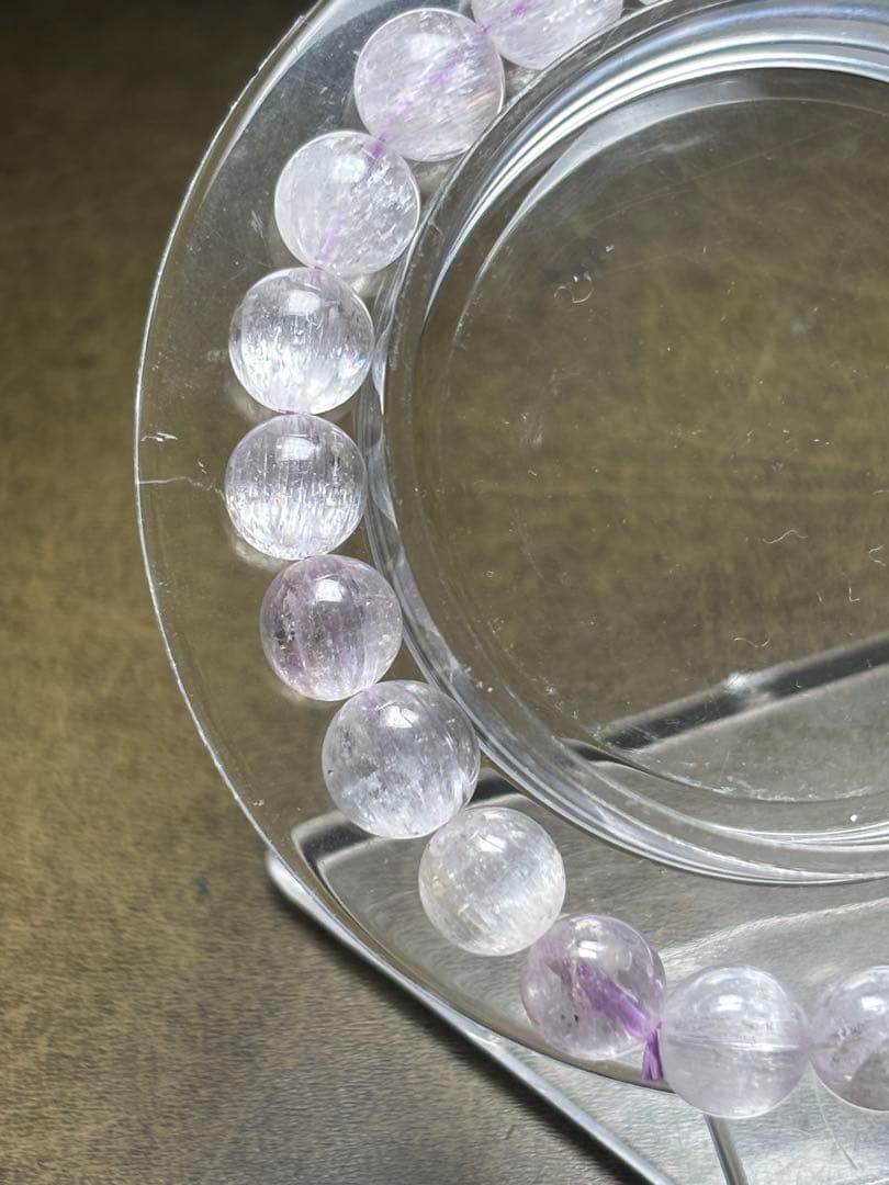 ハイグレード　クンツァイトブレスレット8㎜（新品未使用）朝高品質　キャッツアイ