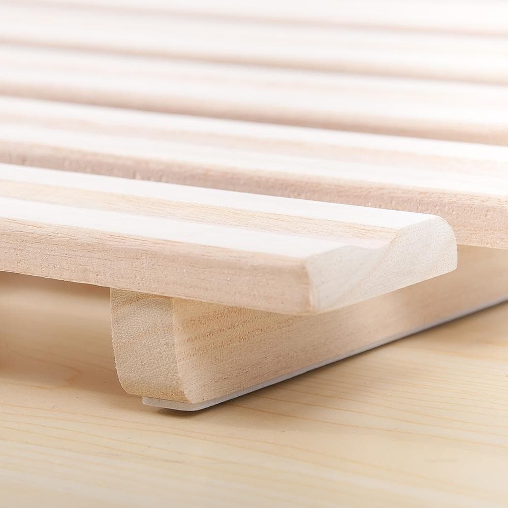 すのこベッド 折りたたみ 天然桐 二つ折り ベッドフレーム 2折桐木床 S