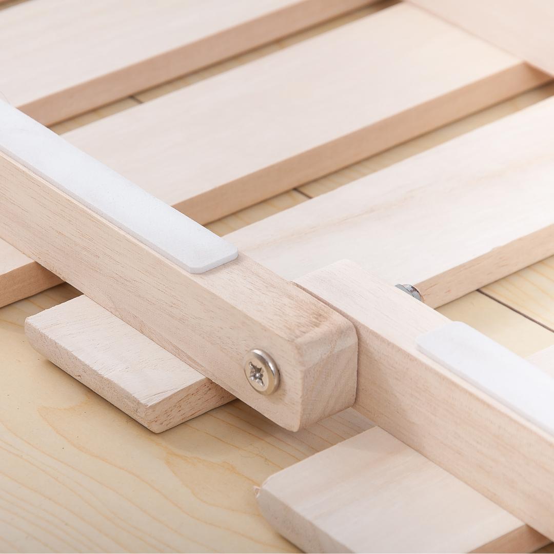 すのこベッド 折りたたみ 天然桐 二つ折り ベッドフレーム 2折桐木床 S