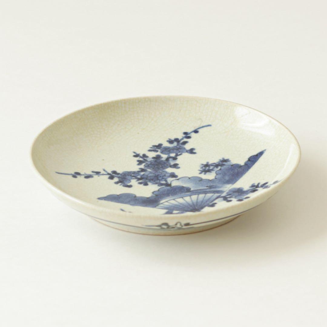 伊万里　古伊万里　江戸　中期　扇　梅