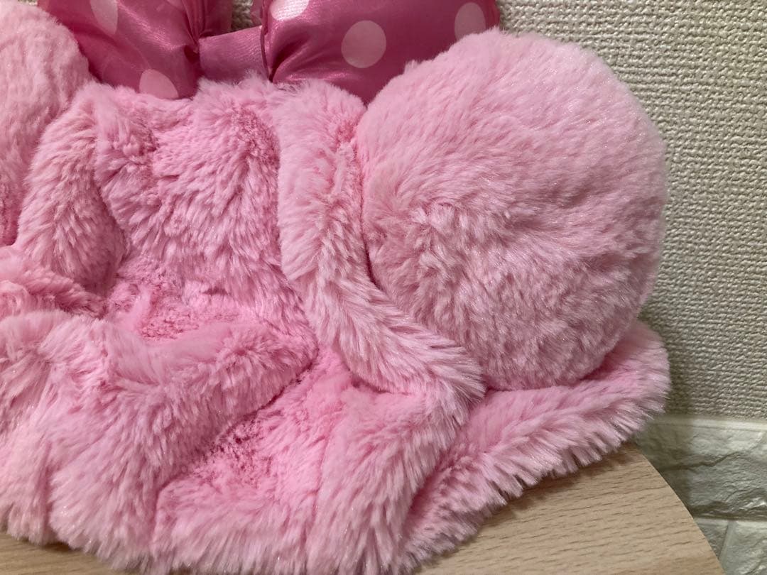 希少品✨最安値✨ミニーマウス リボン　ファンキャップ ピンク