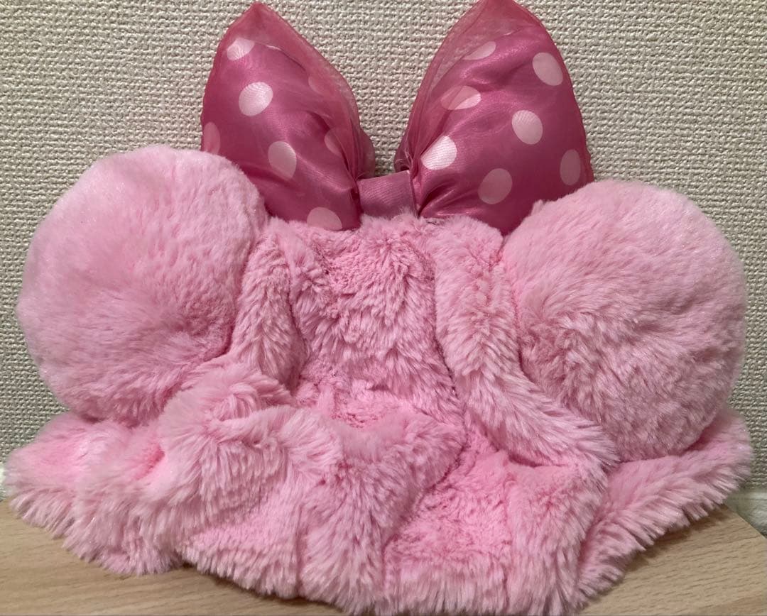 希少品✨最安値✨ミニーマウス リボン　ファンキャップ ピンク