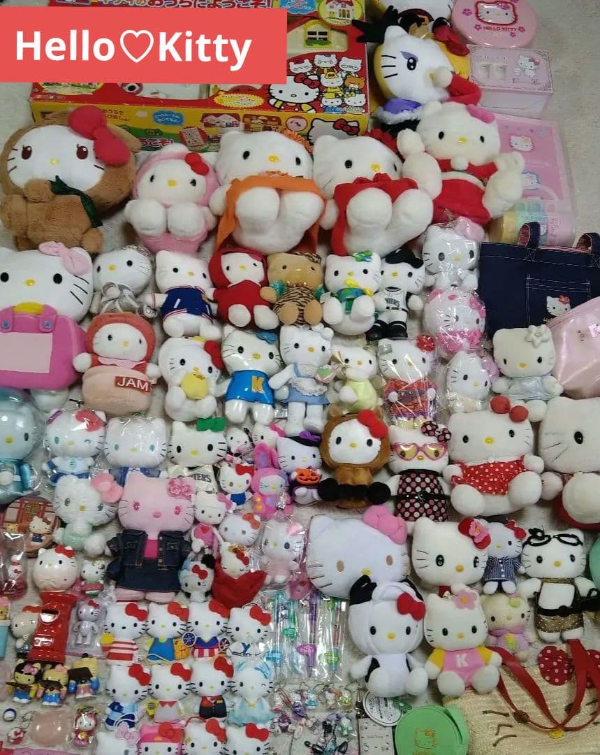 サンリオ ハローキティ ぬいぐるみ マスコット まとめ売り　歴代グッズ大量セット