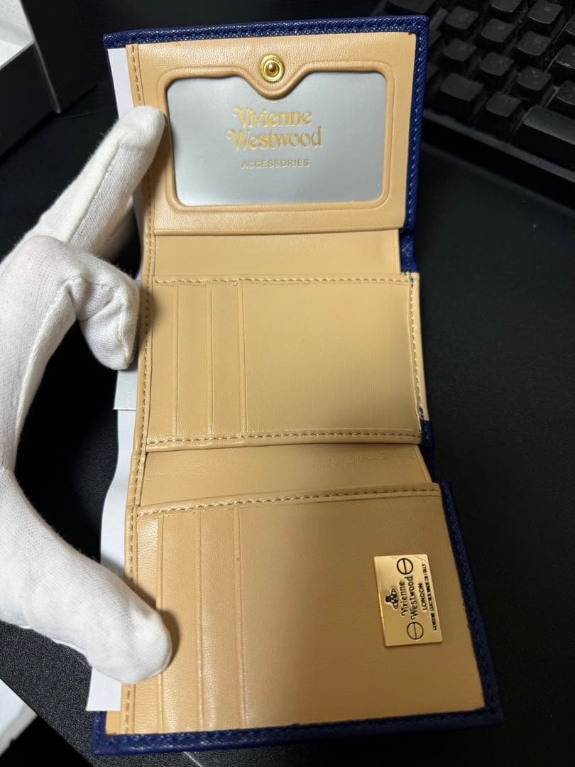 Vivienne Westwood ネイビー ミニ財布