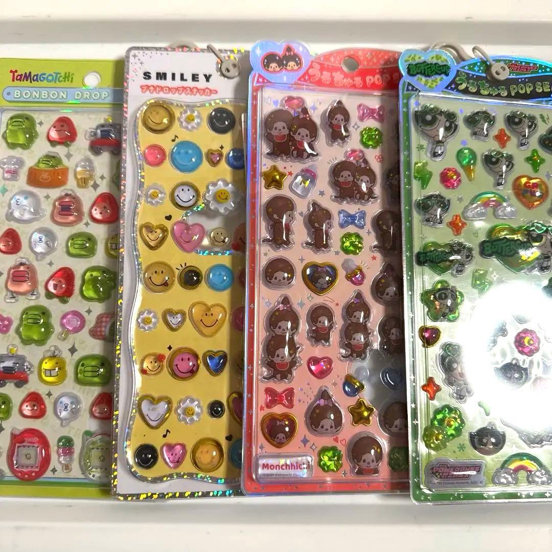 正規品　シール帳完成品　まとめ売りたまごっち・スマイリー　もんちっち　パワパフ