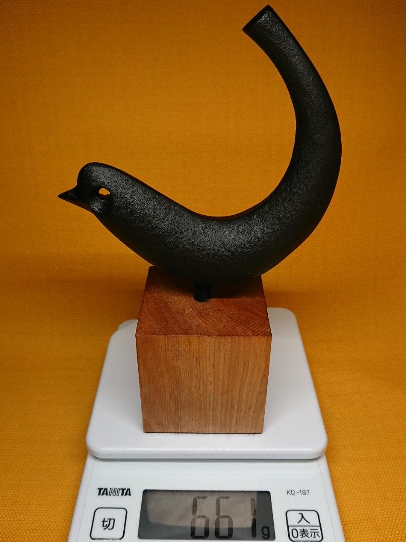 【美品】鳥　金属　彫像　オブジェ　置物　インテリア　工芸品　美術品　A3311