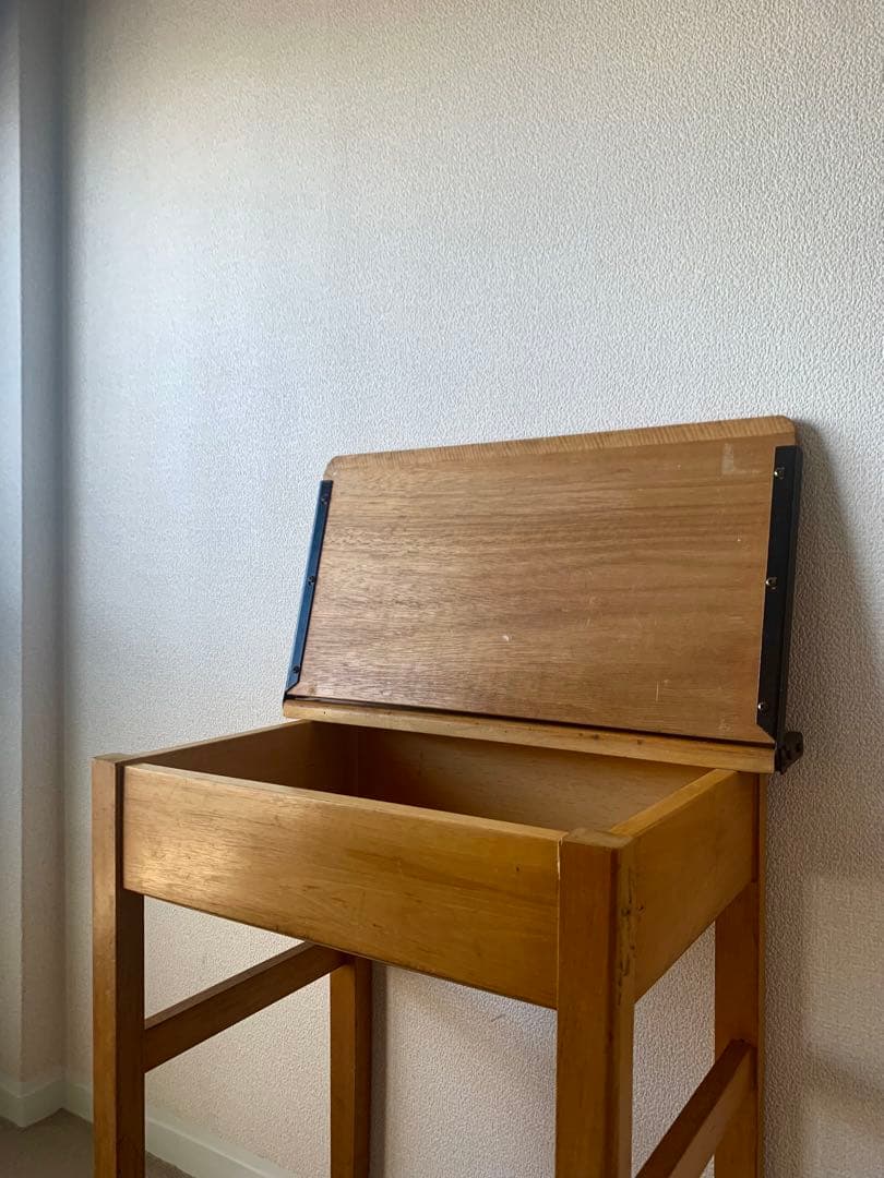 送料込 アンティーク スクールデスク フランス イギリス 検 アアルト ペリアン