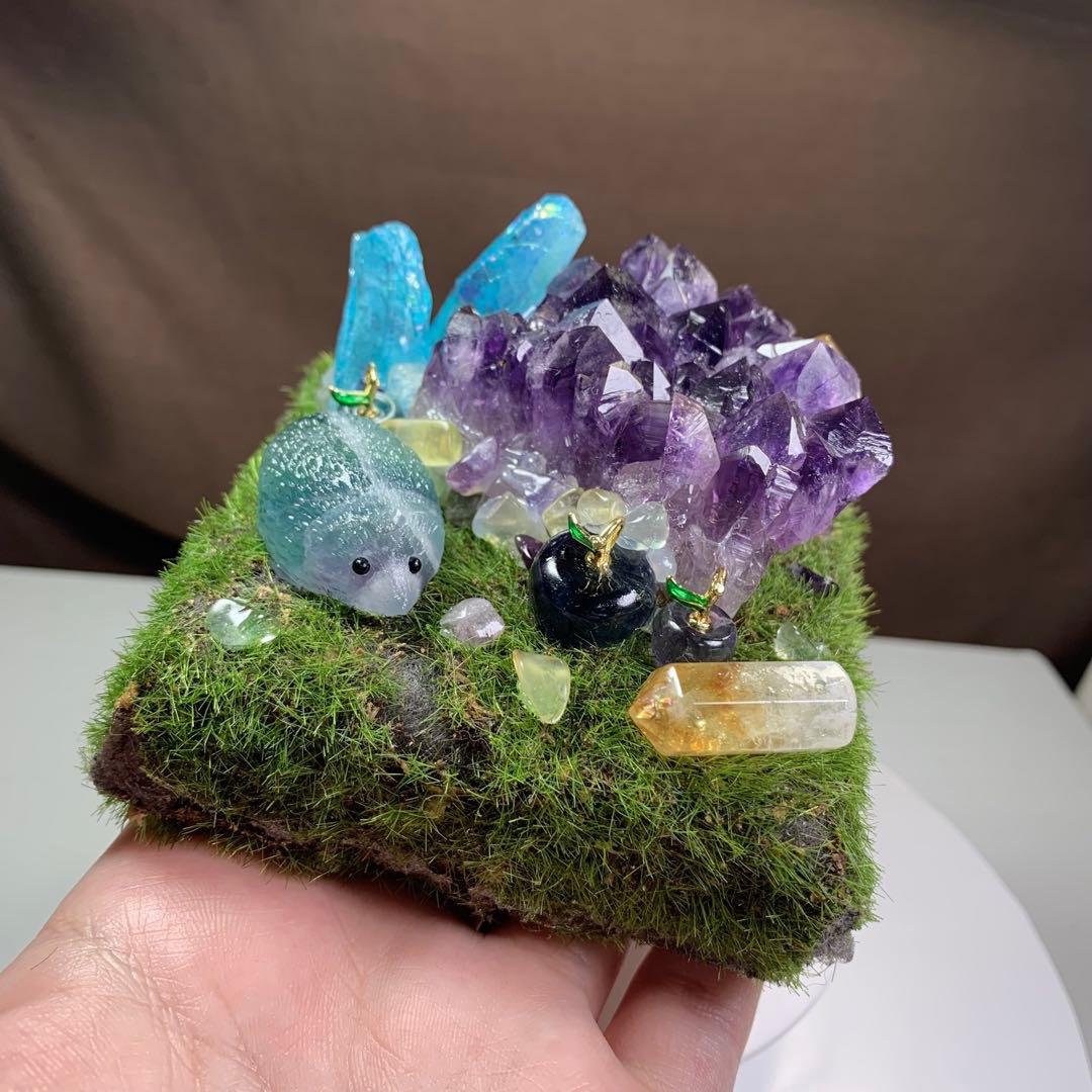 5.ファンタジーワールド☆天然石の世界☆ディスプレイケース付き