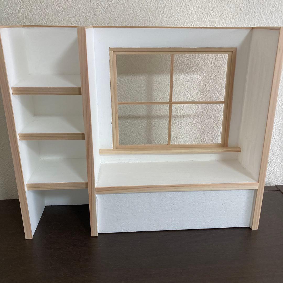 ハンドメイド　背景ボード　窓際ヌック　1/6