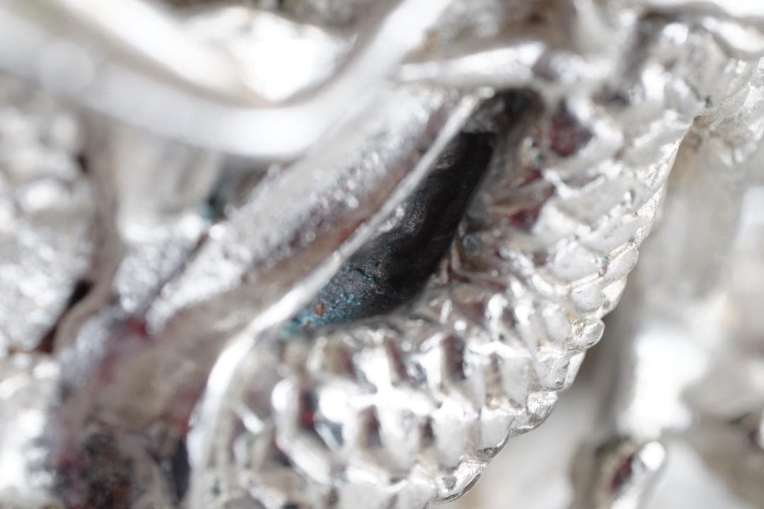 高岡銅器 須賀月芳作 洋銀 龍紋鳳凰耳青龍摘香炉 証書 共箱