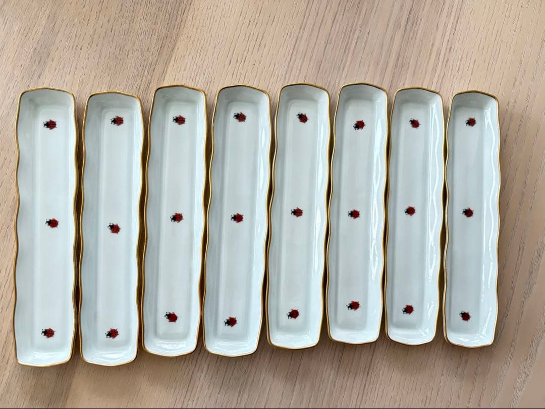 リモージュ　てんとうむし　小物　トレイ　8枚セット