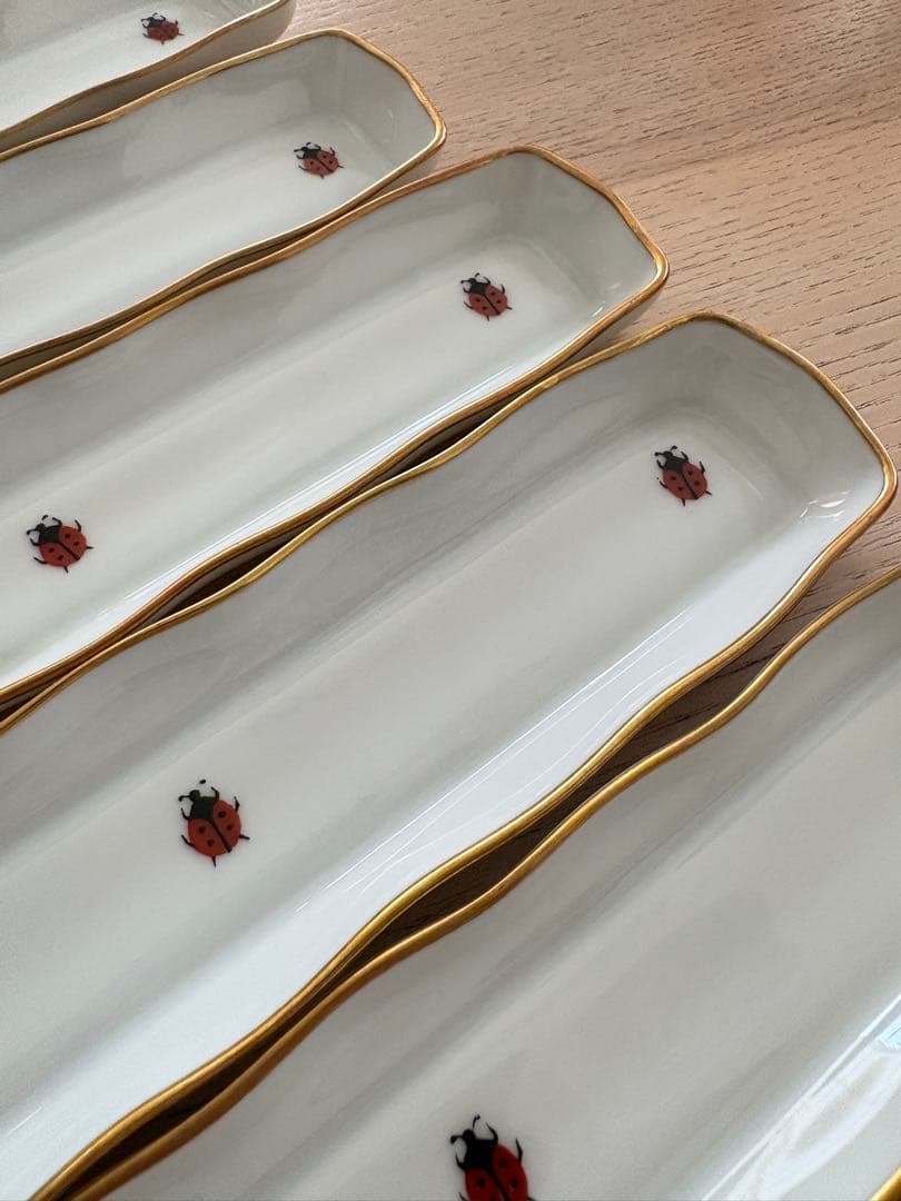 リモージュ　てんとうむし　小物　トレイ　8枚セット