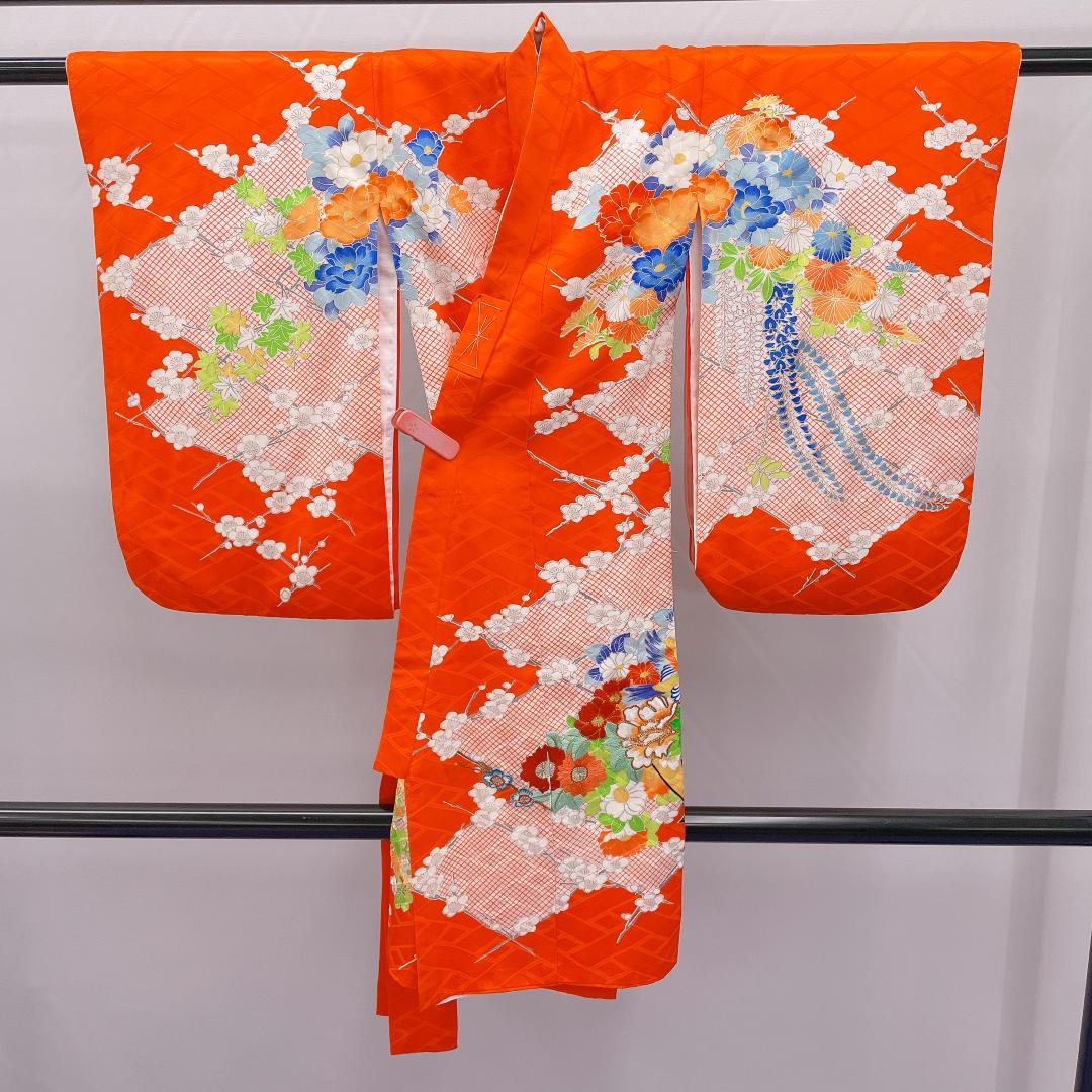 Y★4049★ 子供着物 一つ身 襦袢付き 女の子 七五三 3才